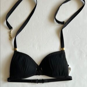 Aubade Black Triangle Bikini Top size XS